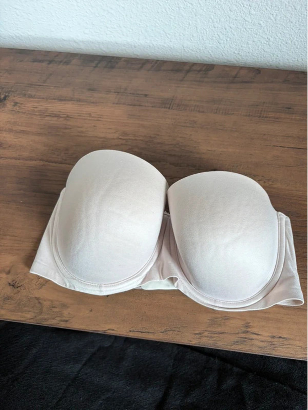 Aerie Real Sunnie Strapless Beige Bra size 34DD
